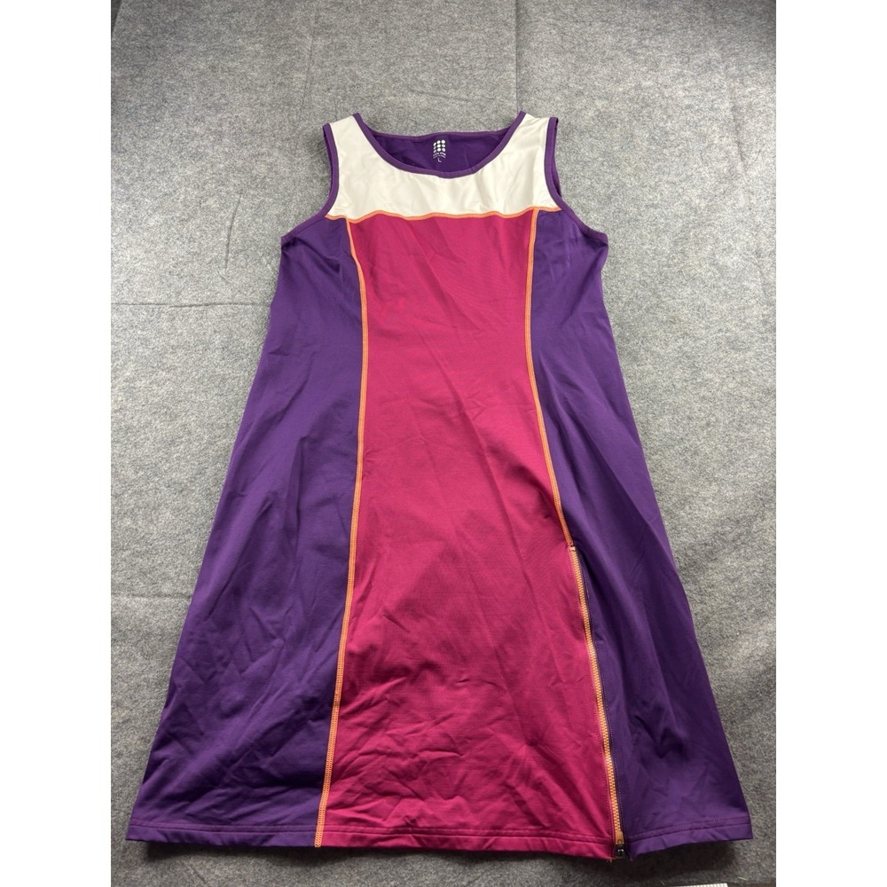 Title Nine Womens L Colorblock Pickleball Athletic Tennis Dress Pink Workout